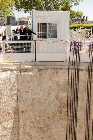 Tunnelier Sequana – inauguration de la maire Anne Hidalgo – credit photo Jean-Baptiste Gurliat